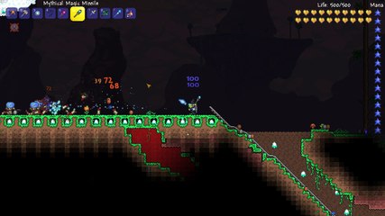 Terraria Hardmode - Mythical Rainbow Rod @133 DMG & 36% Crit