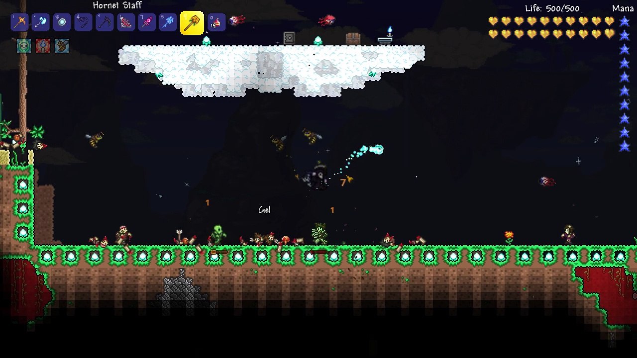 Terraria Softmode - Hornet Staff @11 Damage