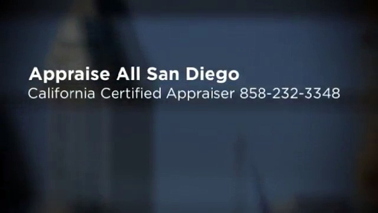 Best Appraiser in San Diego - 858-232-3348