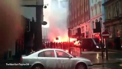 Besiktas - Liverpool - 19.02.2015 - ULTRAS & FANS PYRO