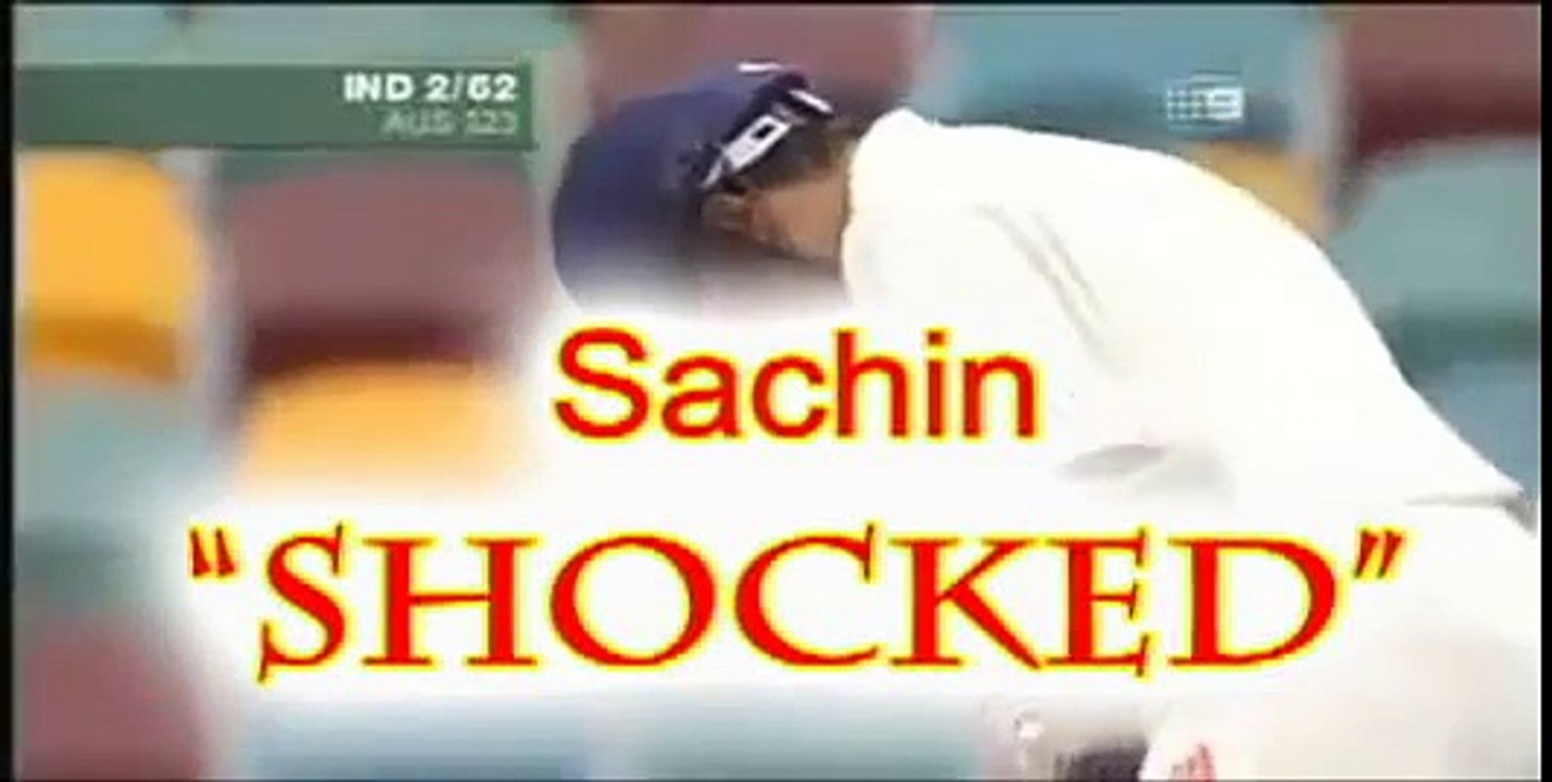 Sachin Shocked when Make a worst Decision by Umpire Bucknor vs India
