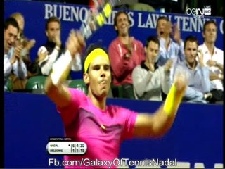 2015 نقطة ولا أروع خيالية من الماتادور نادال بتعليق الشطي ضمن الدور ربع النهائي الأرجنتين المفتوحة