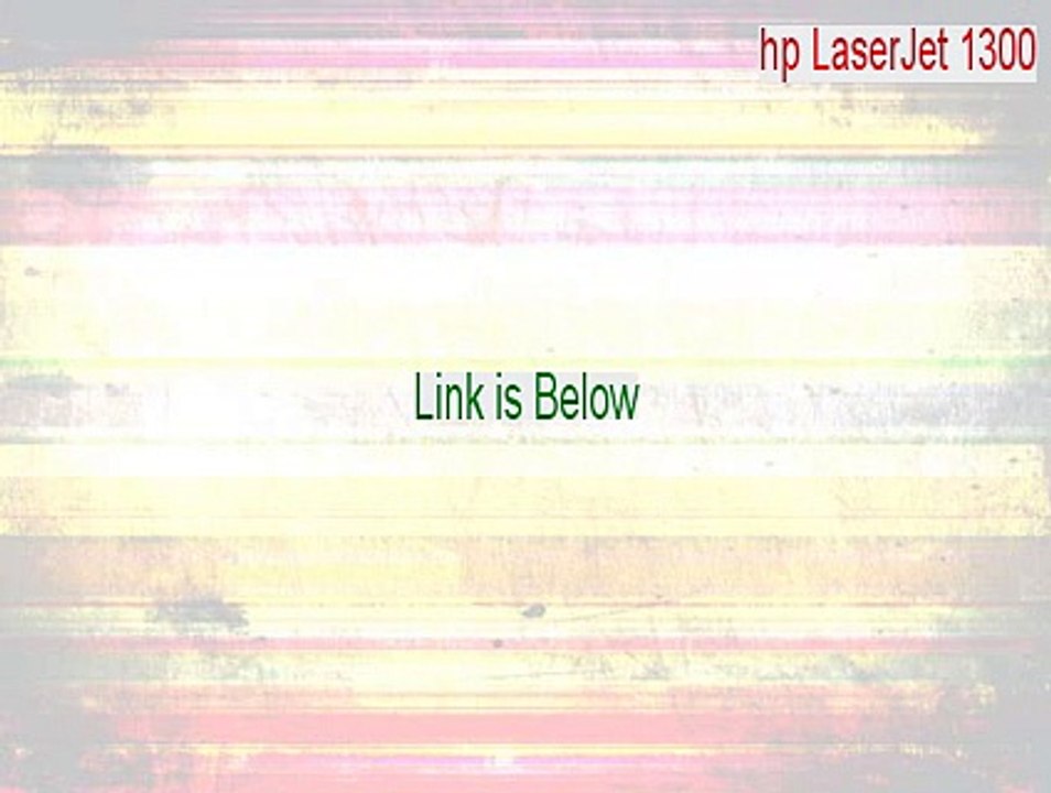 hp LaserJet 1300 (DOT4) Download Free (Instant Download 2015)