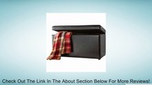 Mainstays Faux Leather Storage Bench, Brown Review