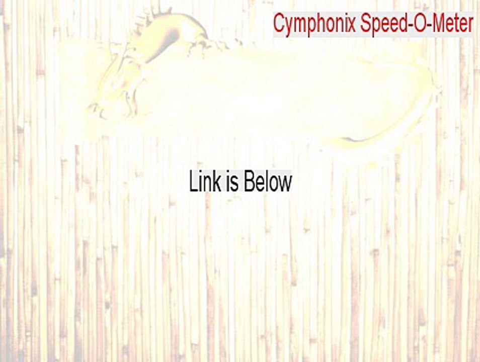 Cymphonix Speed-O-Meter Free Download (Free Download 2015)