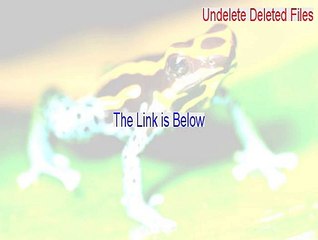 Undelete Deleted Files Download Free (Legit Download)