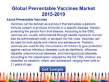 Preventable Vaccines Market - Global Industry Analysis 2014 Size, Share and Forecast 2019