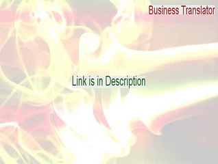 Business Translator Full Download - Instant Download [2015]