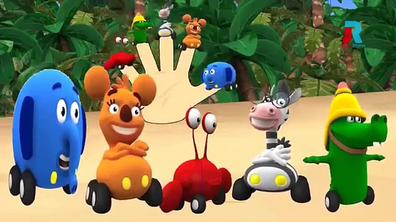 Finger Family Nursery Rhymes Jungle Junction Cartoon | Finger Family Rhymes Finger Family Song