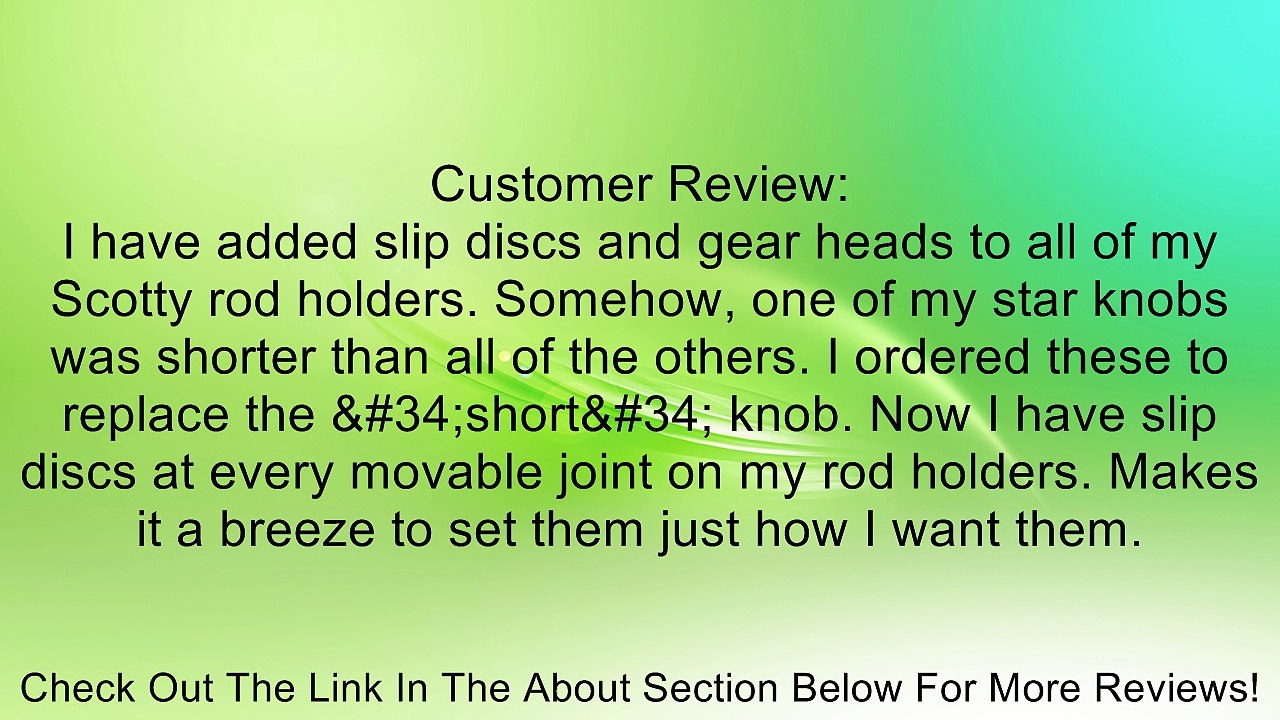 Scotty Star Knob (2-Pack), Black, 5/16 x 21/4-Inch Review