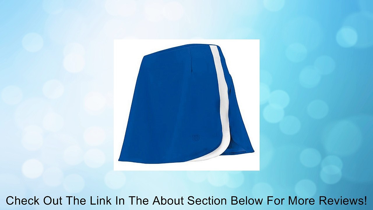 Wilson Women Tour Skirt 12-Inch Royal Blue,White NWT Review