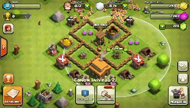 Let´s play clash of clans fr ! Episode 2 hdv niveau 3 !