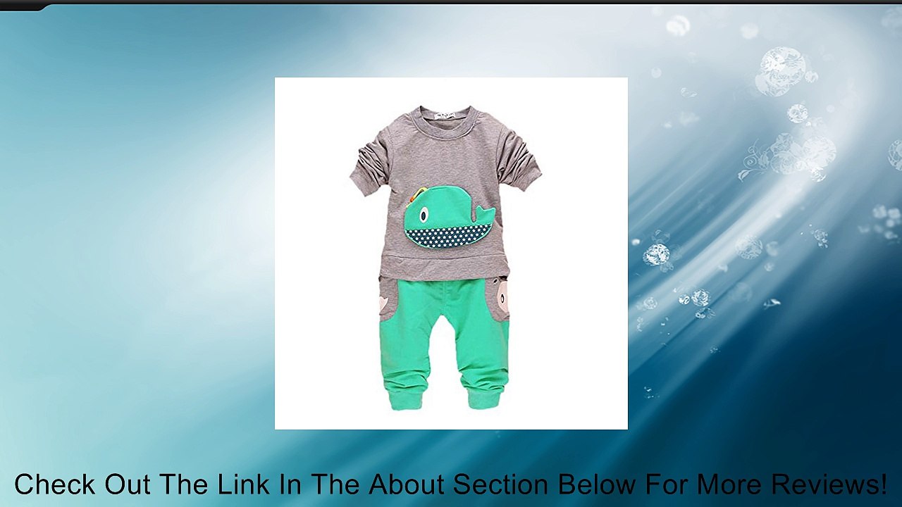Urparcel Baby Boys T-shirts Long Sleeve Tops Pants Whale Clothing Outfits Sets Review