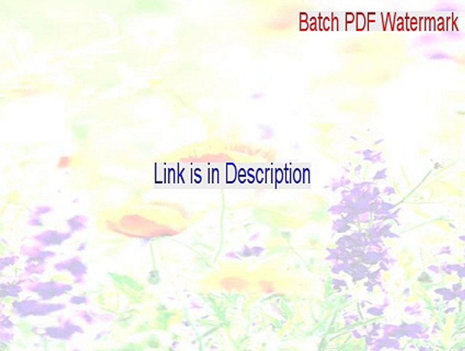 Batch PDF Watermark Cracked - batch pdf watermark mac 2015