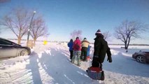 insane ice fishing! lake erie walleyes