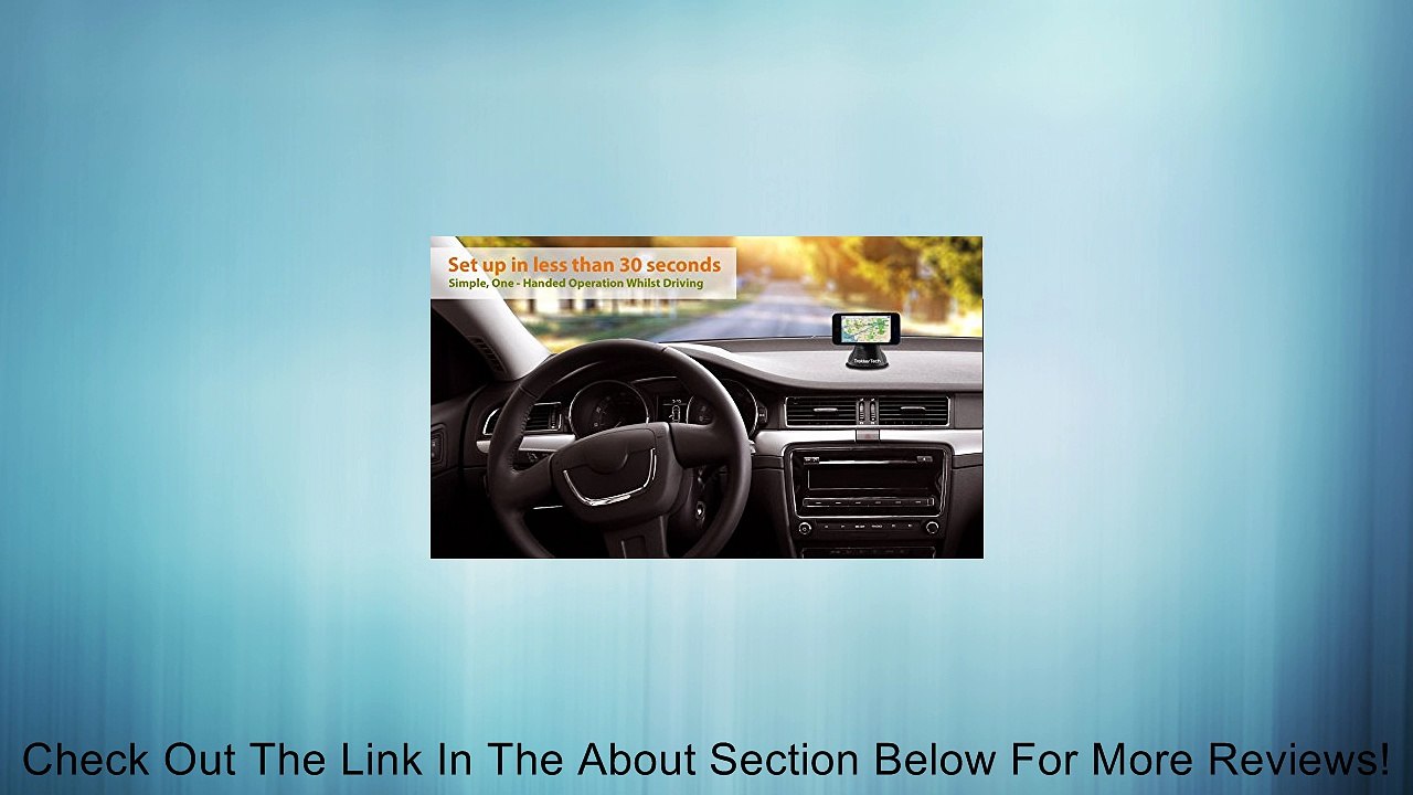 Universal Car Phone Mount - PhoneRider (TM) - The Ultimate Cell Phone Mount Holder For Travel & Home Use | Best Grip to Dashboard, Windshield, Desk etc. | Strongest Magnetic Head Securely Mounts Mobile Cell Phones, Phablets, GPS, Small Tablets Including S