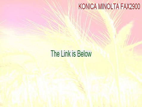 KONICA MINOLTA FAX2900/3900 Full (Download Here 2015)
