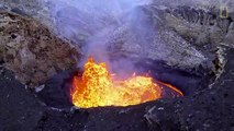 Volkan Kraterinin Drone Yardımıyla Yakından Çekilen Görüntüleri