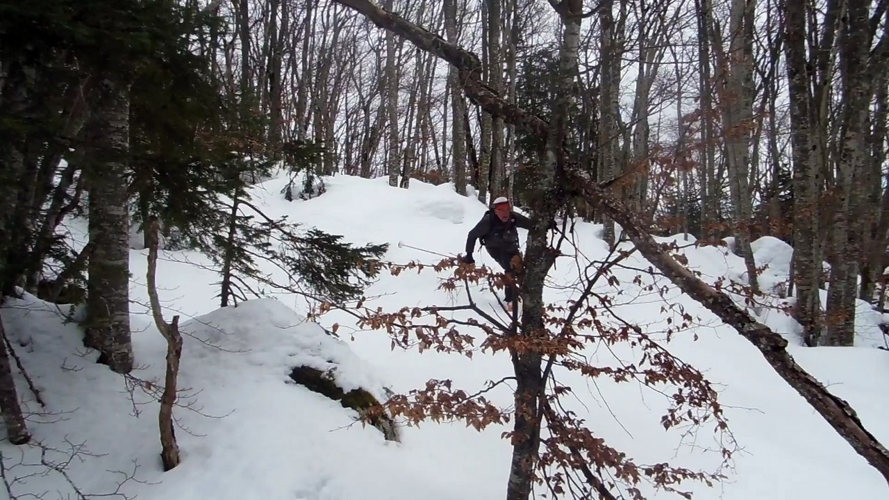 Hervé en skis rando