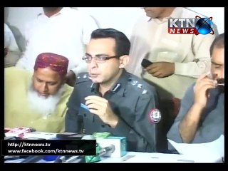 SSP Shikarpur Saqib Hussain  press conference,
