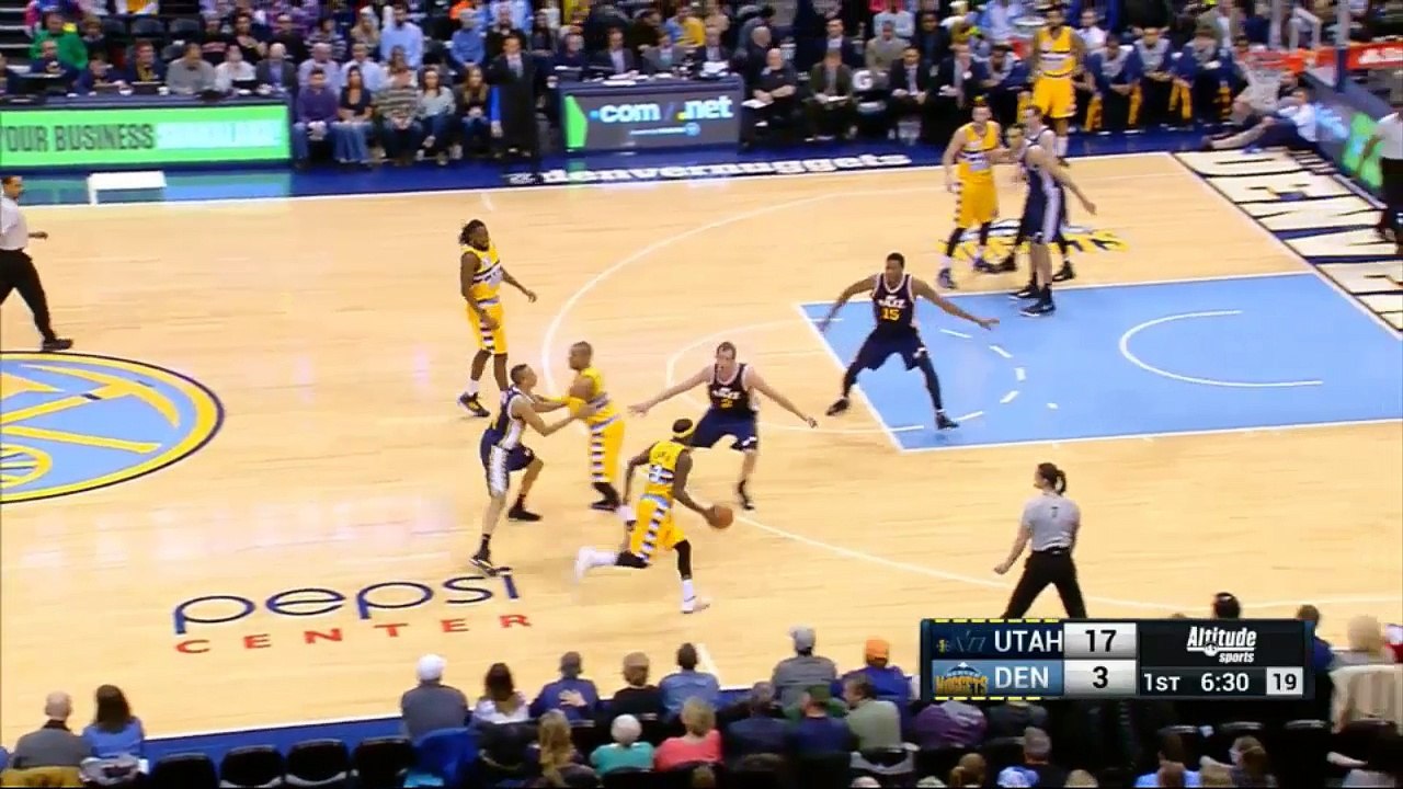 les 6 contres de Rudy Gobert contre les Nuggets