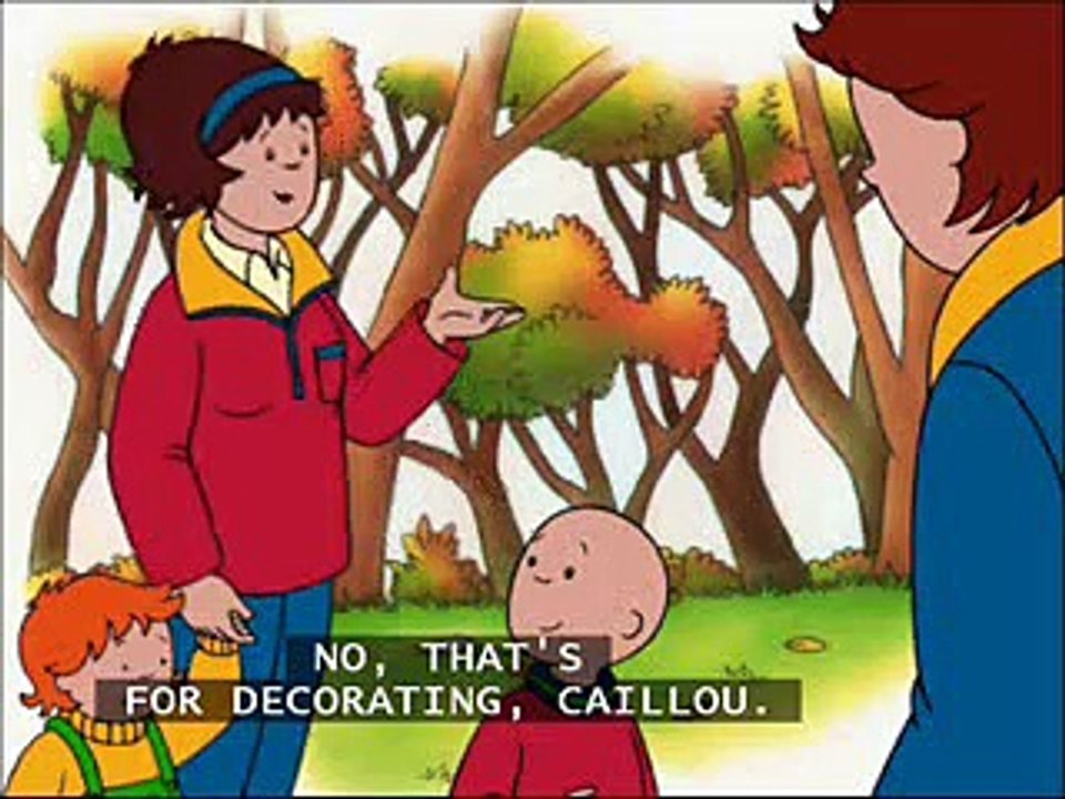Caillou's Thanksgiving dinner with subtitles - video Dailymotion