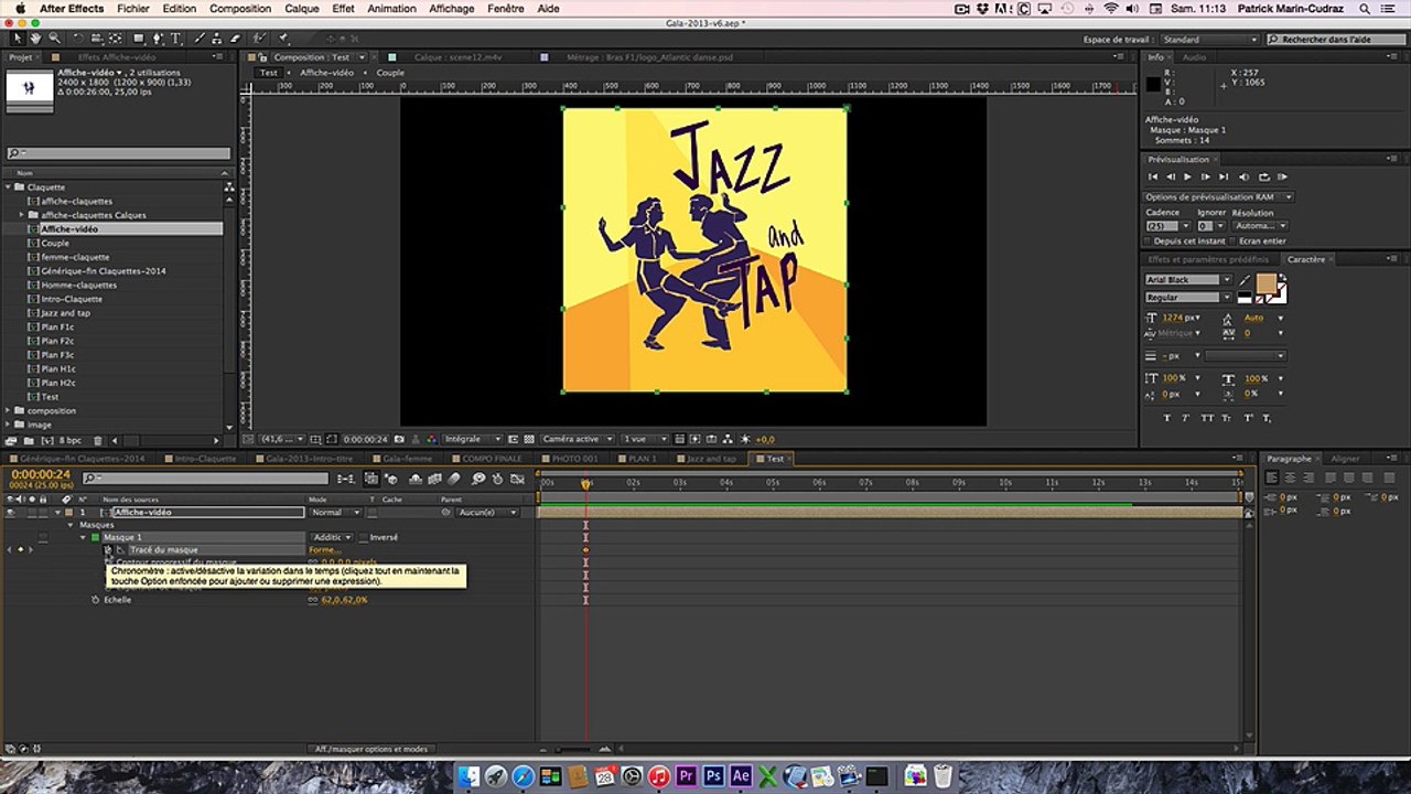 Créer un décompte contenant une image, ou une vidéo