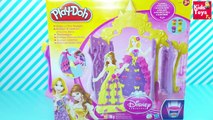 Play Doh Design a Dress Boutique Playset Disney Princess Belle Rapunzel princesas (HD)