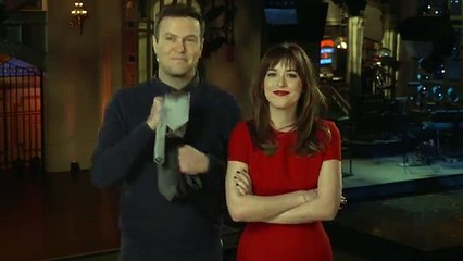 SNL Host Dakota Johnson and Taran Killam Beg Her Mom To Watch Fifty Shades
