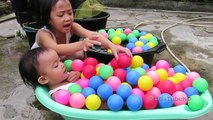 Mainan anak ❤ Asiknya Bermain Air & Mandi Bola - Kids Pool Fun Balls #Kids @LifiaTubeHD