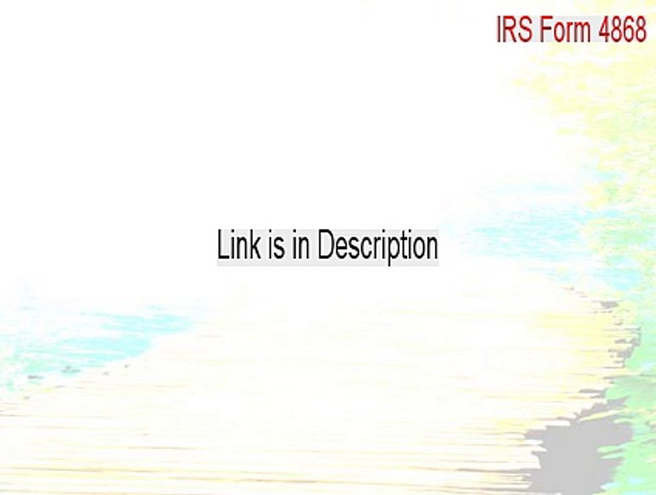 IRS Form 4868 Keygen [Free Download 2015]