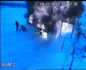 In Russia exploded truck - Бензовоз взорвался