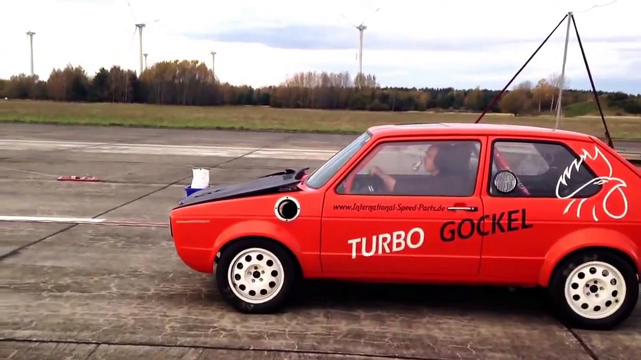 Turbo Gockel VW Golf 1 R36 Turbo 4motion 9,47sec Strecken Test 27.10. ...