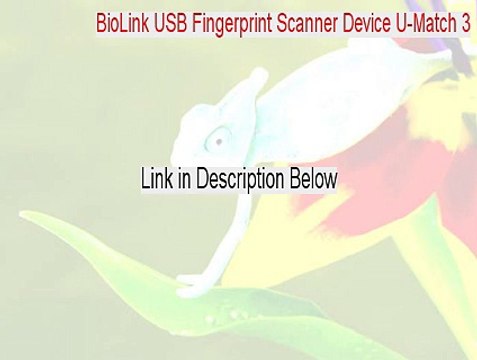 BioLink USB Fingerprint Scanner Device U-Match 3.5 Serial - Legit Download [2015]