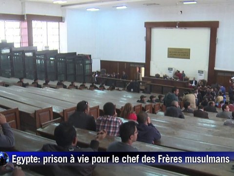 Egypte: prison à vie pour le chef des Frères musulmans