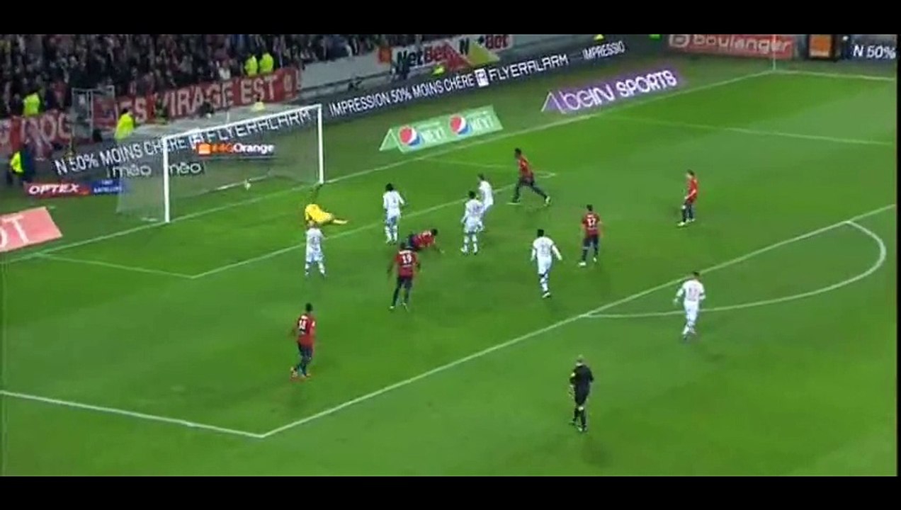 Goal Gueye - Lille 1-1 L Lyon - 28-02-2015