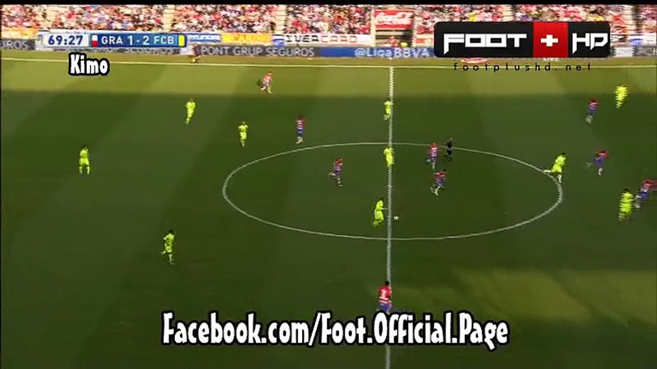 Foot + HD - Granada 1 - 3 Barcelone # Messi ( Suarez __#039;)