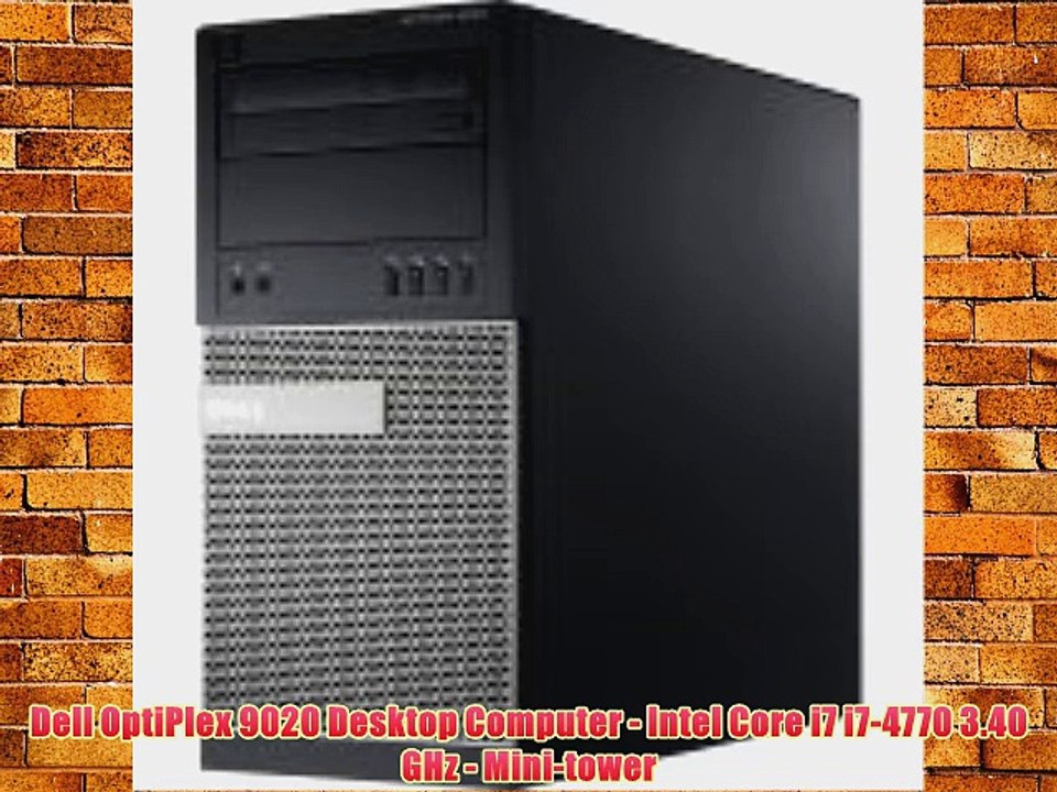 Dell OptiPlex 9020 Desktop Computer - Intel Core i7 i7-4770 3.40 GHz - Mini-tower