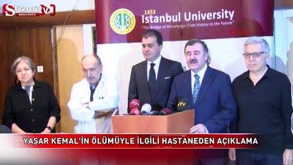 Download Video: Yaşar Kemal'in ölümüyle ilgili hastaneden açıklama