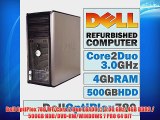 Dell OptiPlex 780 MT/Core 2 Duo E8400 @ 3.00 GHz/ 4GB DDR3 / 500GB HDD/DVD-RW/WINDOWS 7 PRO