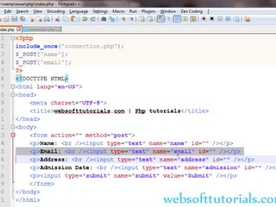 PHP tutorials in urdu _ hindi - 47 - Insert php form data in mysql tables