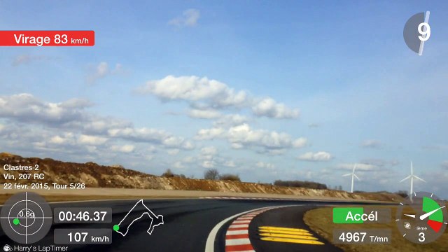 Clastres tracé jaune