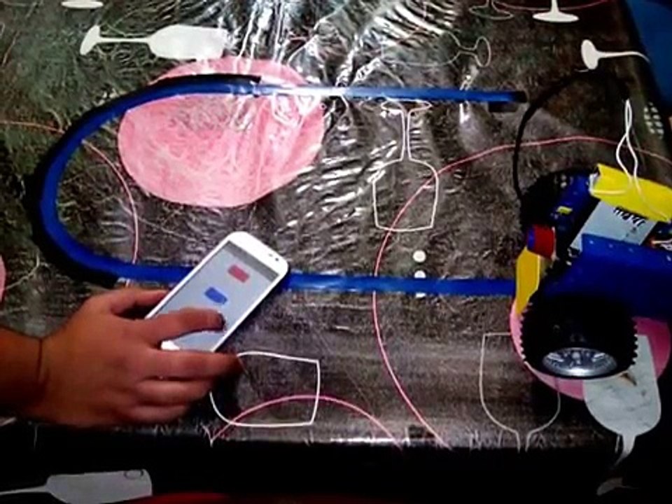 Arduino smartphone controlled car line follower 1