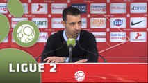 Conférence de presse Stade Brestois 29 - FC Sochaux-Montbéliard (1-1) : Alex  DUPONT (SB29) - Olivier ECHOUAFNI (FCSM) - 2014/2015