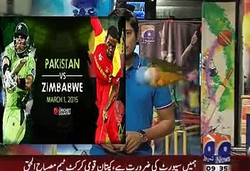 28 February 2015 , Pakistan Vs Zimbabwe Match , Mission World Cup 2015.. What Ramez Raja Say about Match
