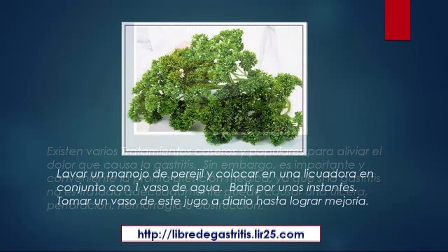 Tratamiento Casero para la Gastritis