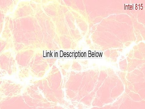 Intel 815/810 Chipset Graphics Driver (Windows 95/98/Me) Full Download - Free Download [2015]