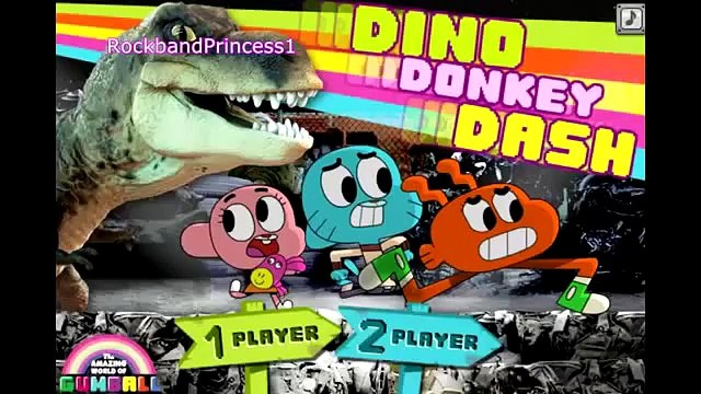 Cartoon Networks The Amazing World Of Gumball Dino Donkey Dash Game Gumball Games