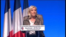 Départementales: les grandes ambitions du FN de Marine Le Pen
