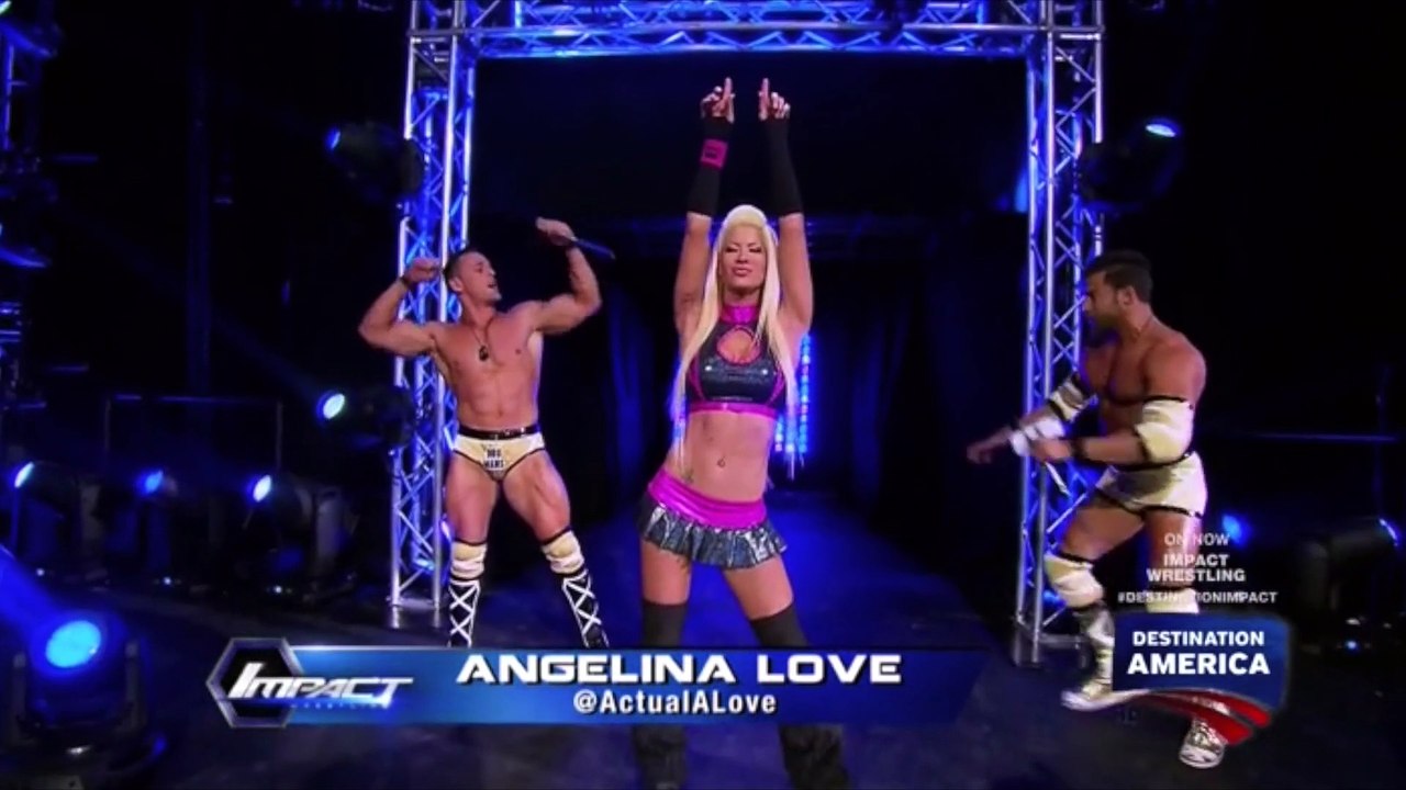 TNA 02/27/15 Angelina Love & Robbie E vs Brooke & Chris